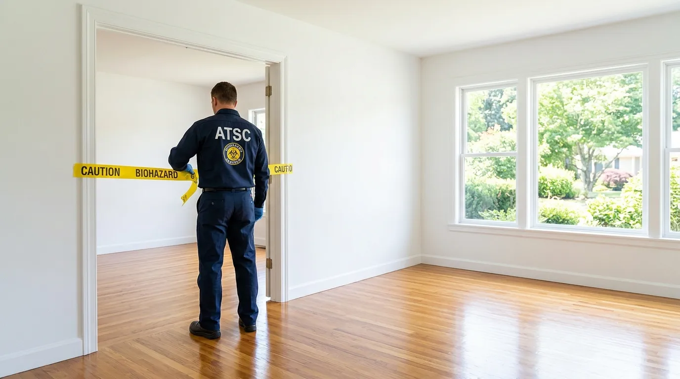 Certified biohazard cleanup crew performing Decomposition Cleanup in Boca Del Mar